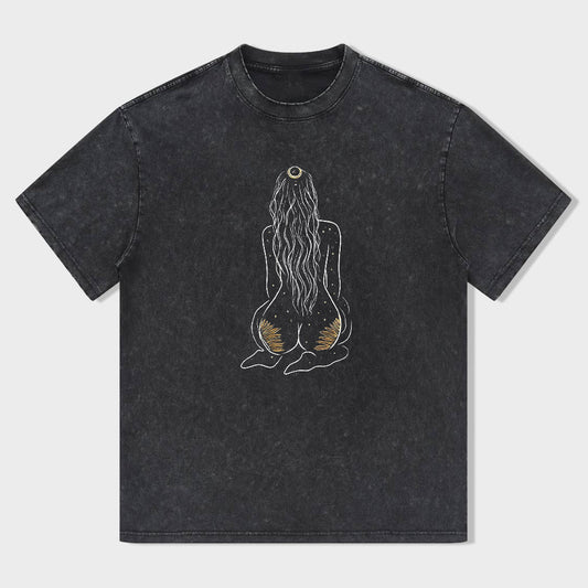 Mermaid Design Graphic T-Shirt