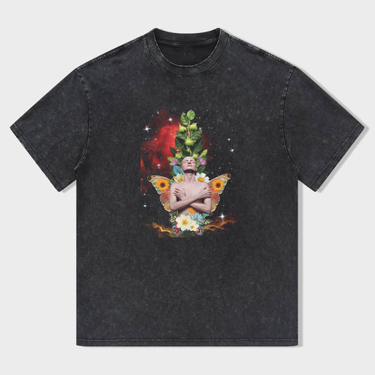 Colorful Graphic Print Men's Fashion T-Shirt