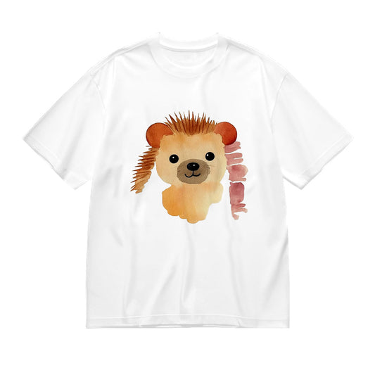 Cute Hedgehog Design Graphic T-Shirt