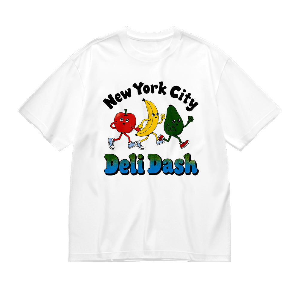 New York City Deli Dash Funny Fruit Runners T-Shirt