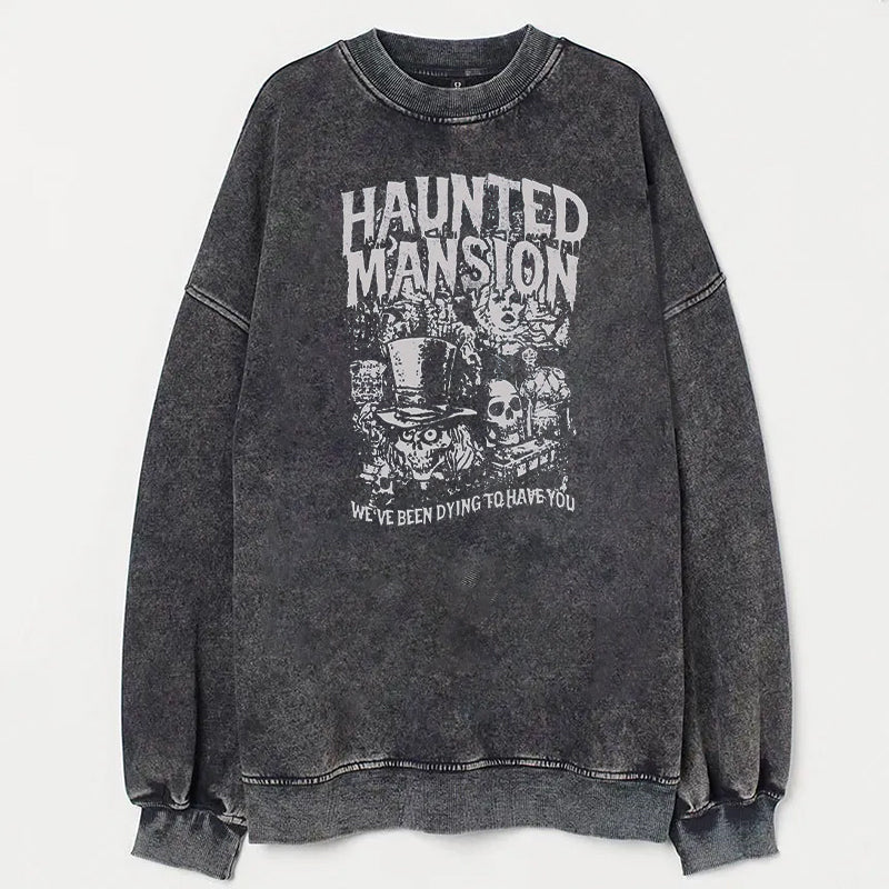 Vintage The Haunted Mansion Unisex Sweatshirt - heygraff