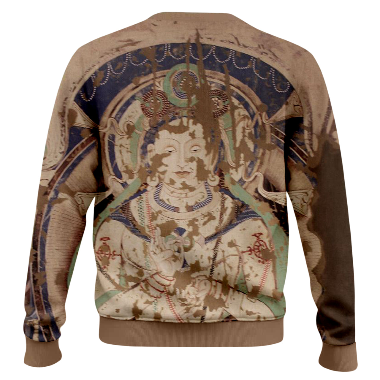 Vintage Dunhuang Art Print Crewneck Sweater