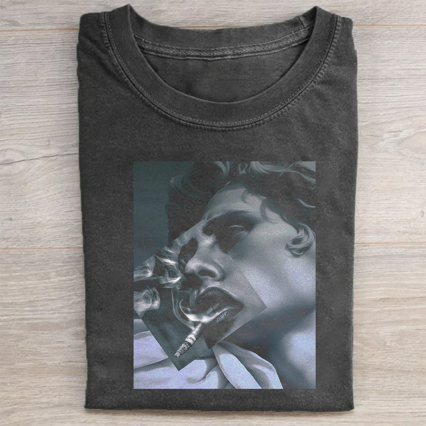 Heygraff™ Vintage Washed Abstract Art Tee