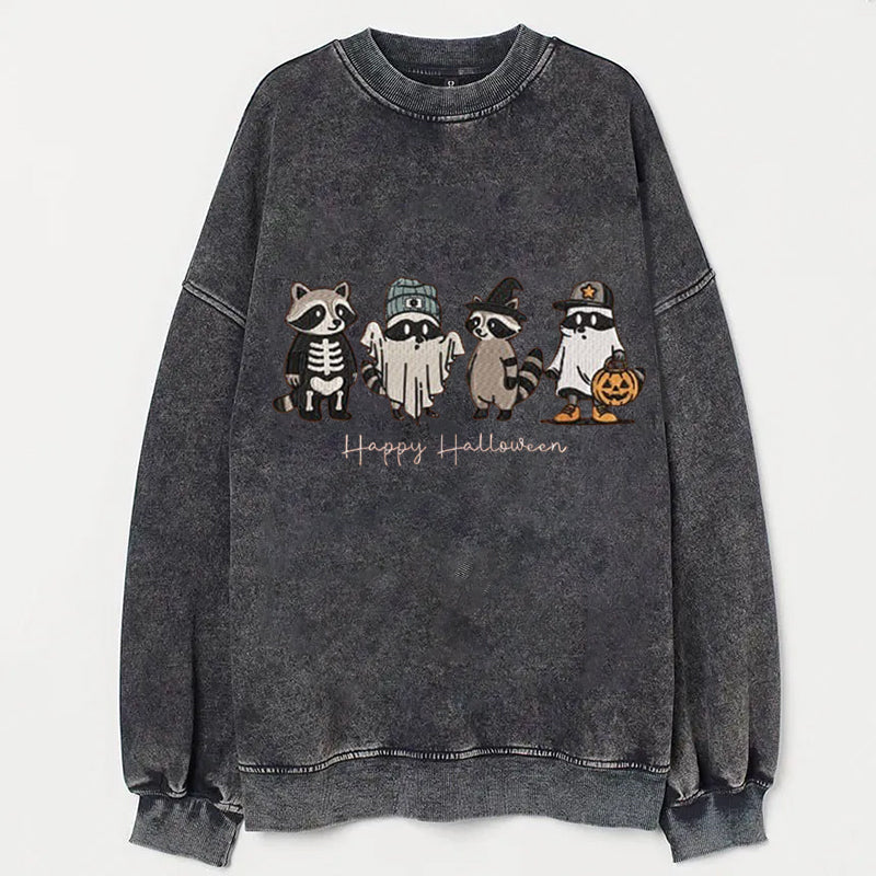 Cute Raccoon Halloween Costume Print T-Shirt