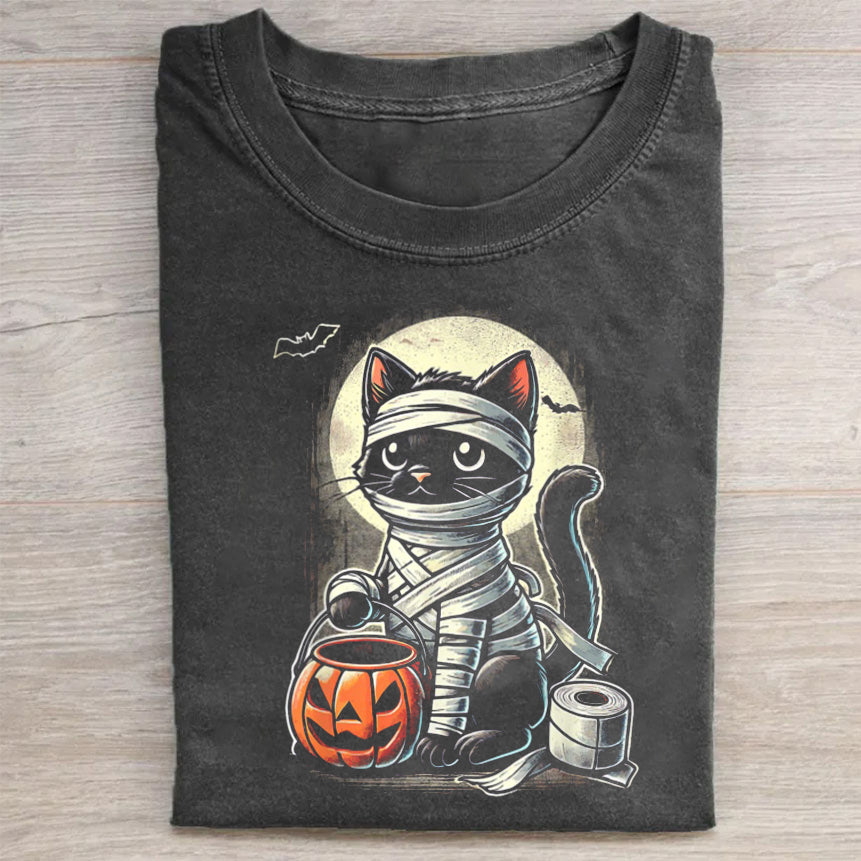 Halloween Funny Black Cat TShirt