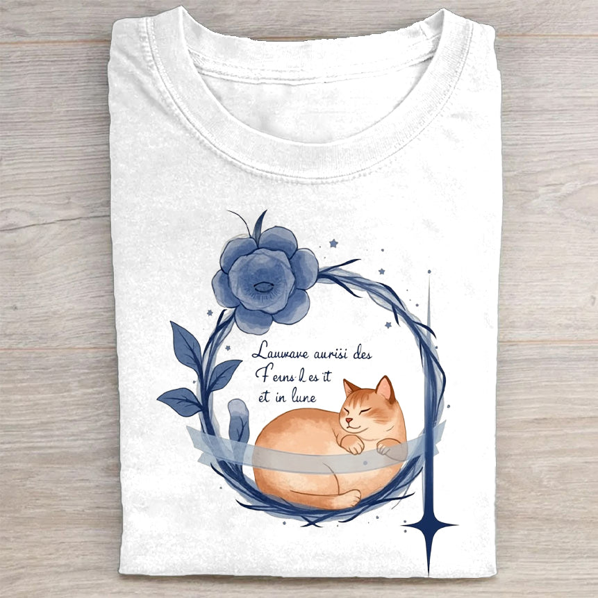 Cute Cat Graphic T-Shirt