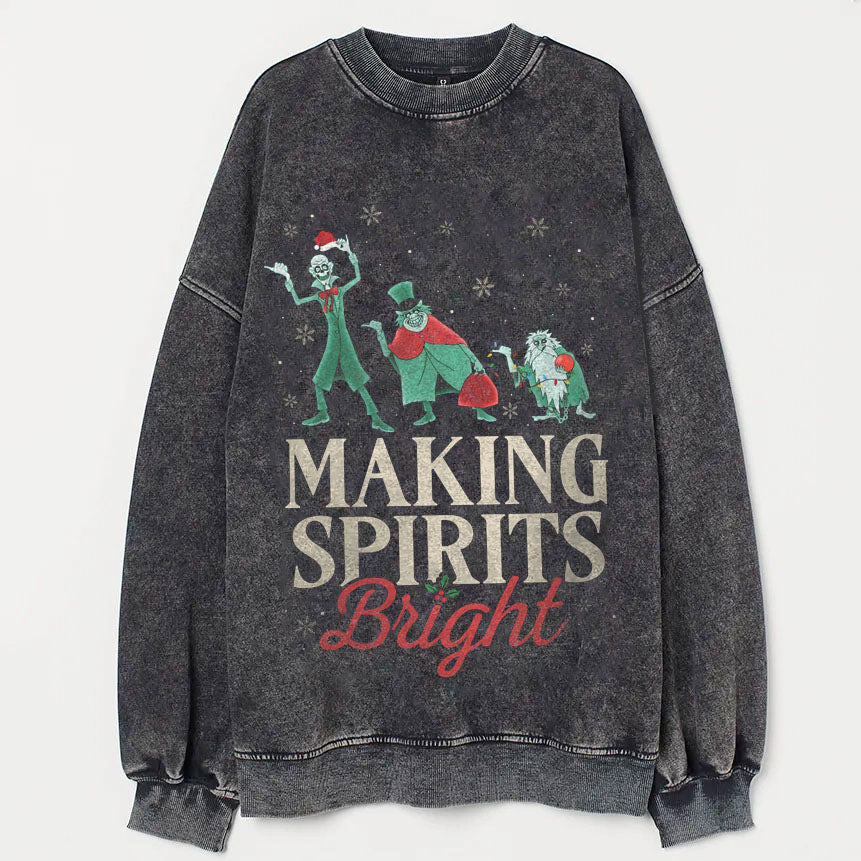 Making Spirits Bright Sweatshirt - heygraff