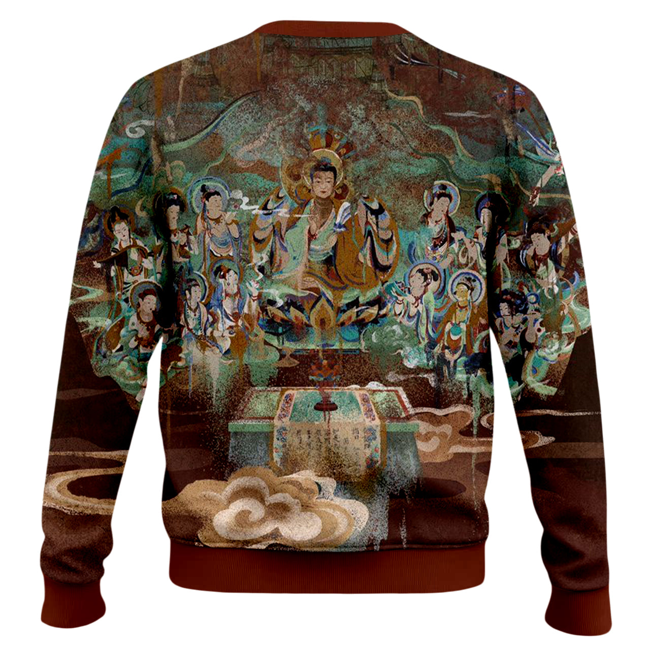 Dunhuang Art Print Crewneck Sweater