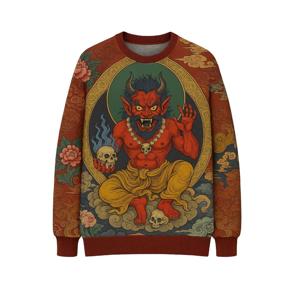 Thangka-Inspired Art Spiritual Meditation Clothing 55