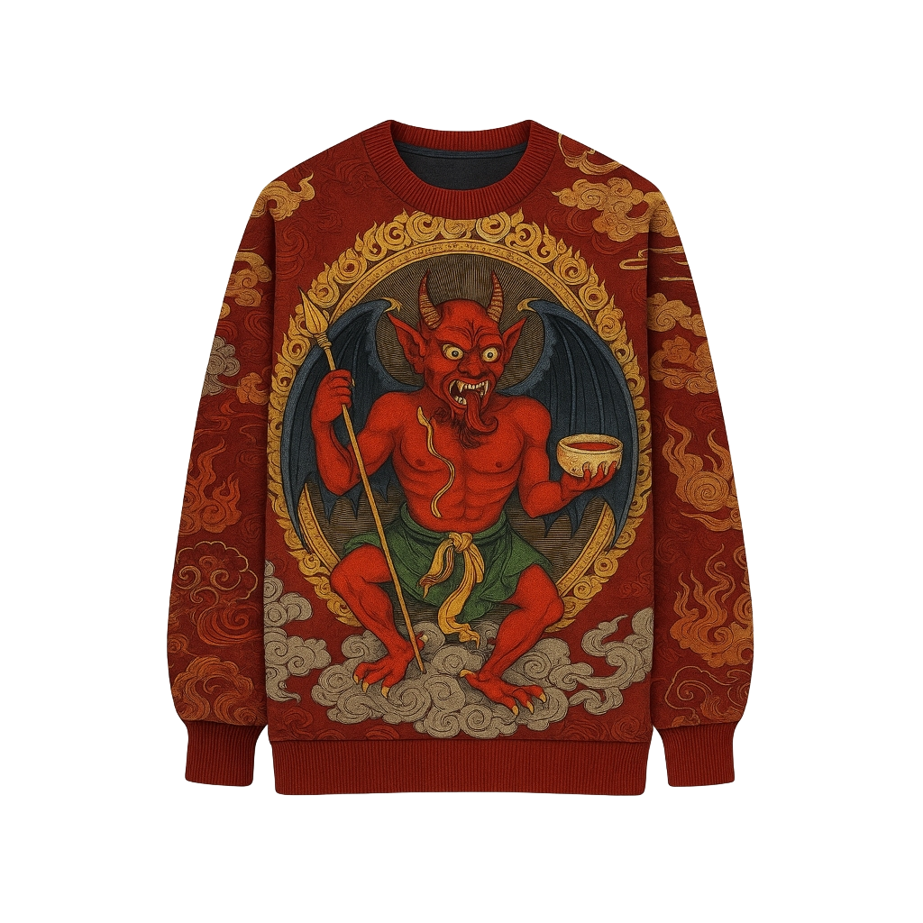 Thangka-Inspired Art Spiritual Meditation Clothing 57