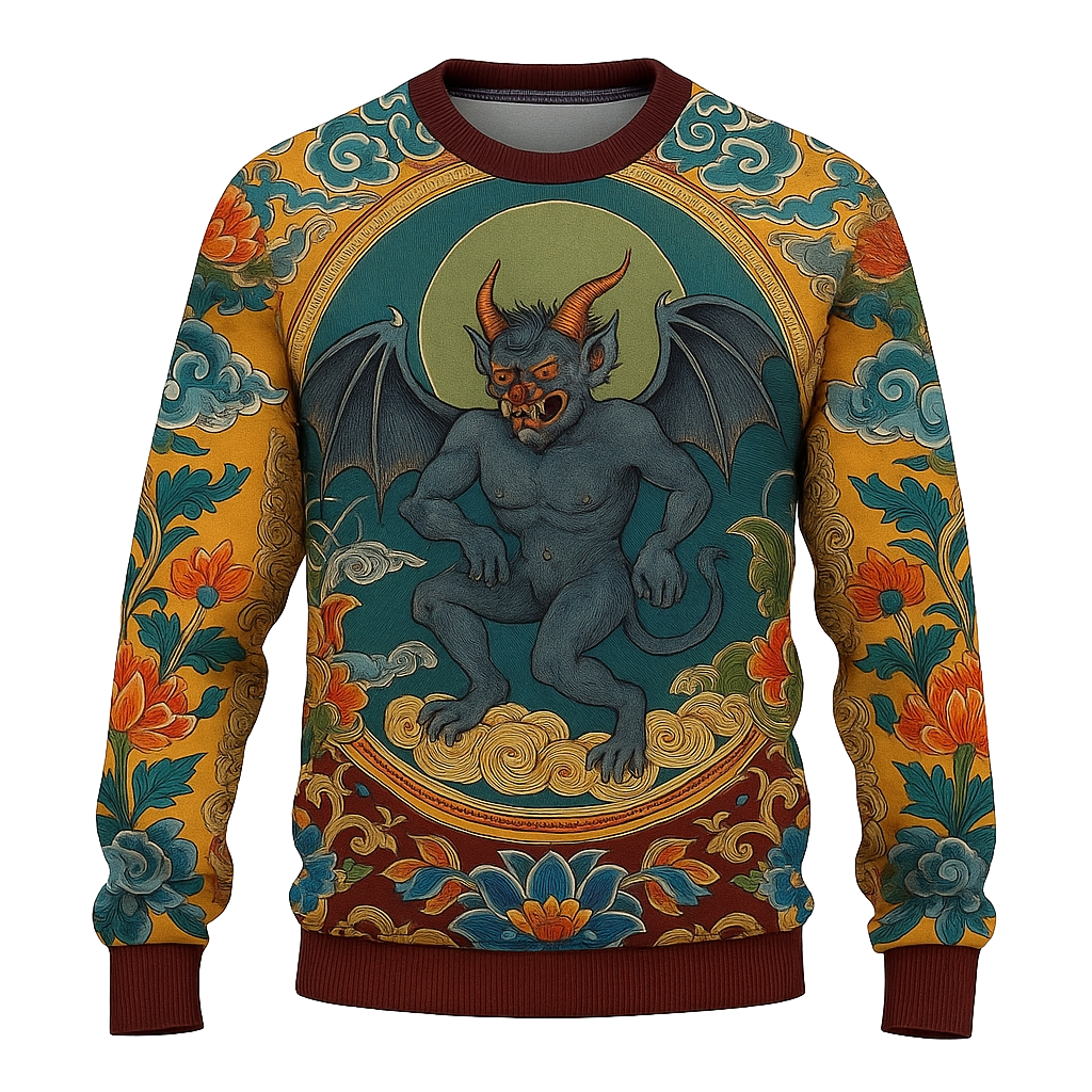 Thangka-Inspired Art Spiritual Meditation Clothing 59