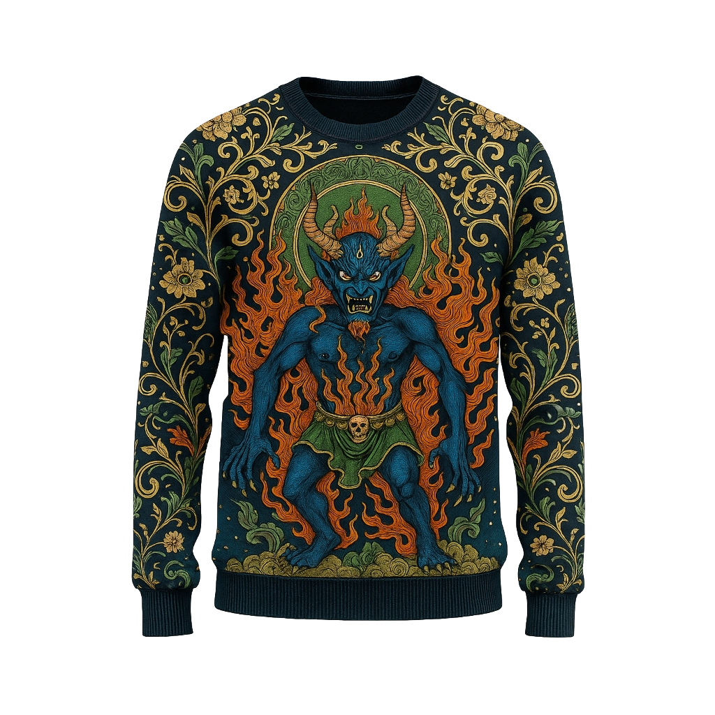 Thangka-Inspired Art Spiritual Meditation Clothing 58