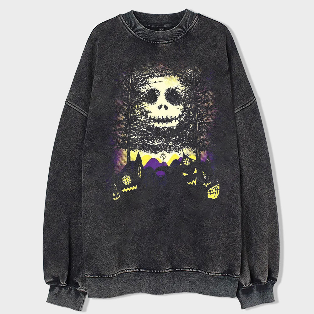 Dark Phantom Acid Wash Sweatshirt - heygraff