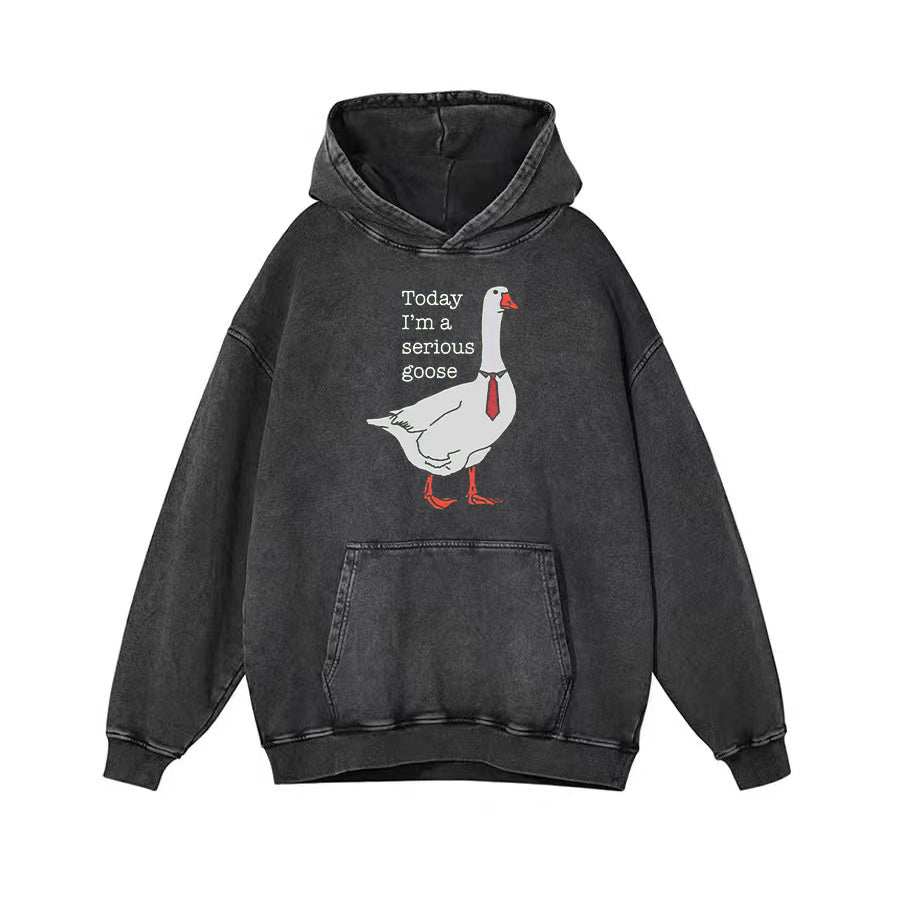 Today I'm A Serious Goose Unisex Hoodie - heygraff