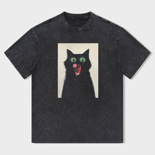 Black Cat Graphic T-Shirt