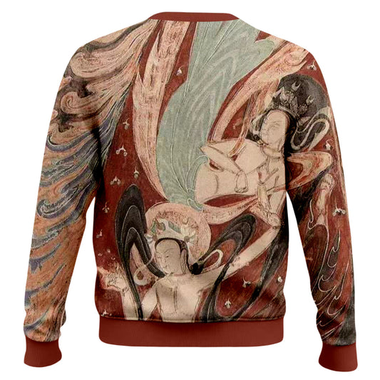 Dunhuang Art Print Long Sleeve Sweater