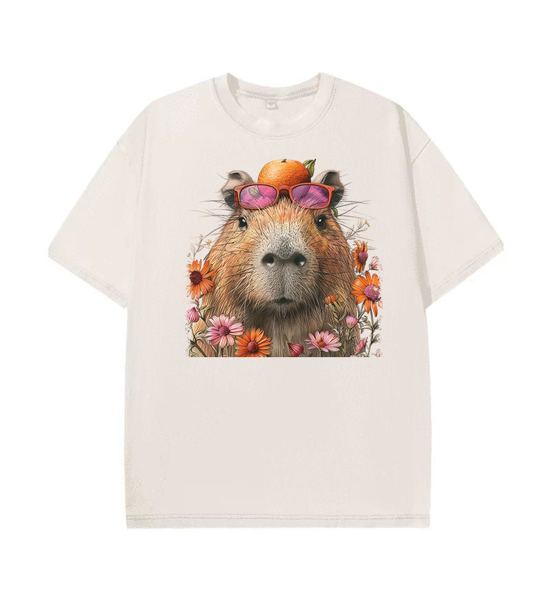 Funny Sunglasses Capibara Unisex T-Shirt