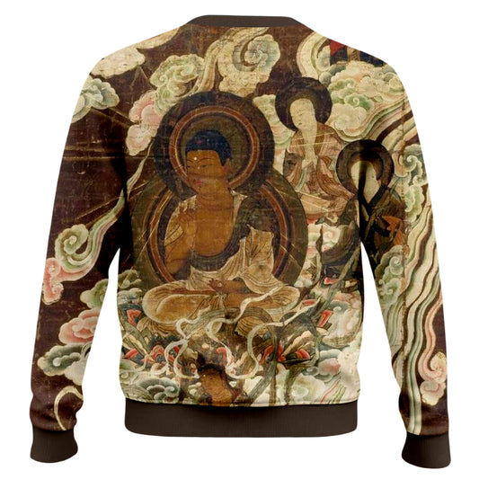 Dunhuang Art Print Crewneck Sweater