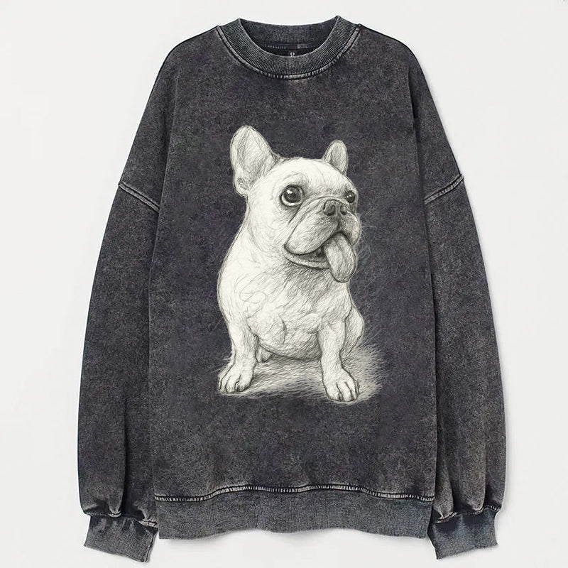 Cute Dog Art Print Casaul Sweatshirt