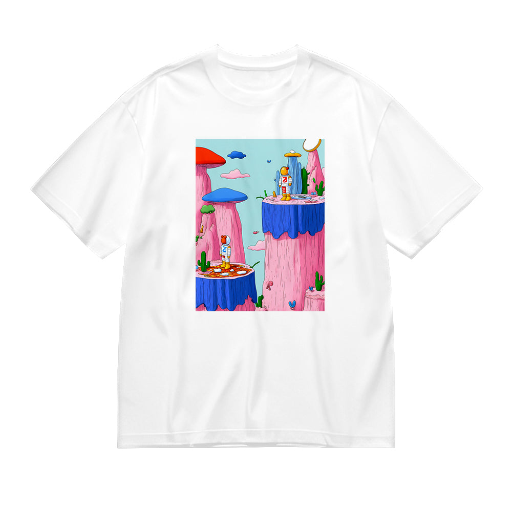 Colorful Fantasy Landscape Graphic T-Shirt