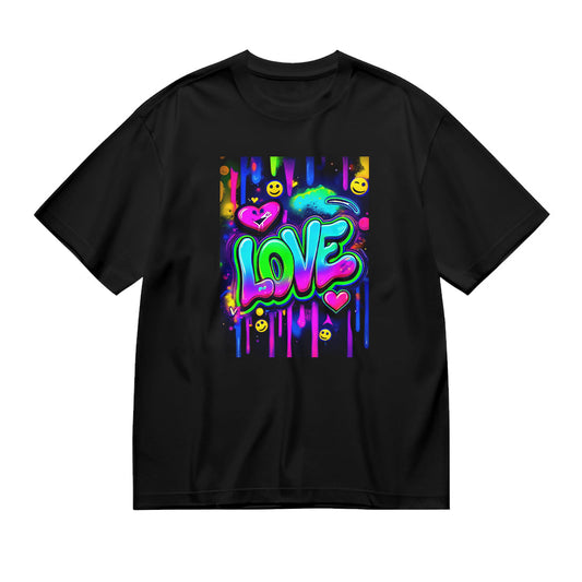 Colorful Love Graphic T-Shirt
