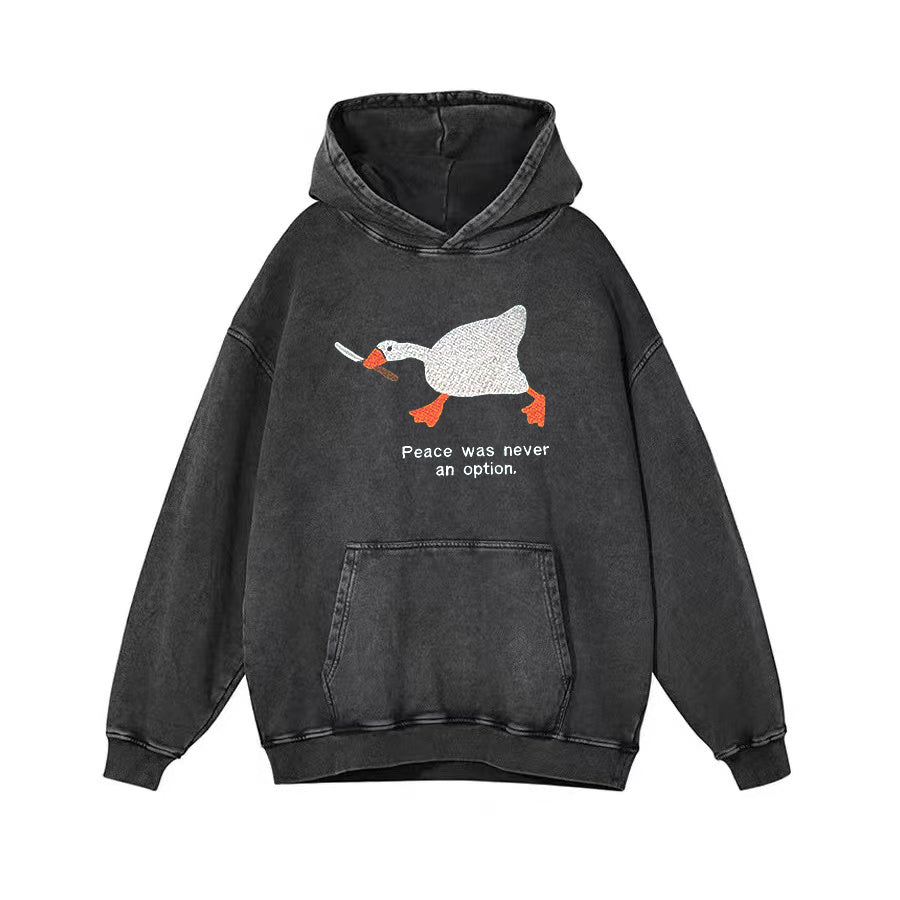 Peace was never an option Unisex Hoodie - heygraff