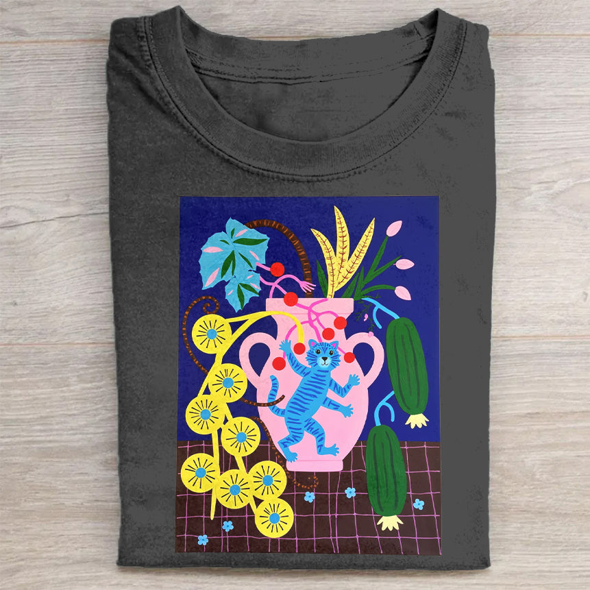Colorful Abstract Art Graphic T-Shirt