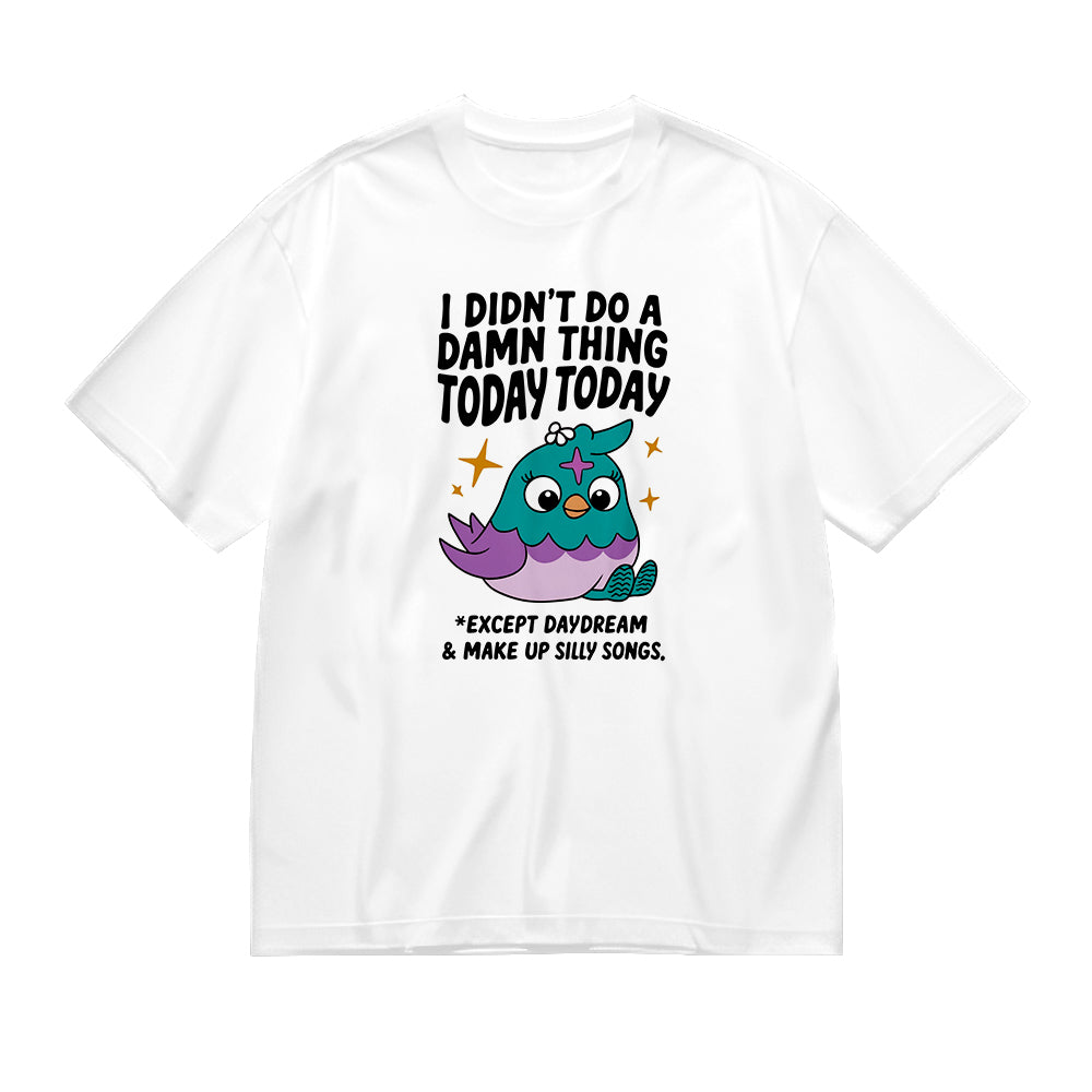 Cute Lazy Monster Graphic T-Shirt