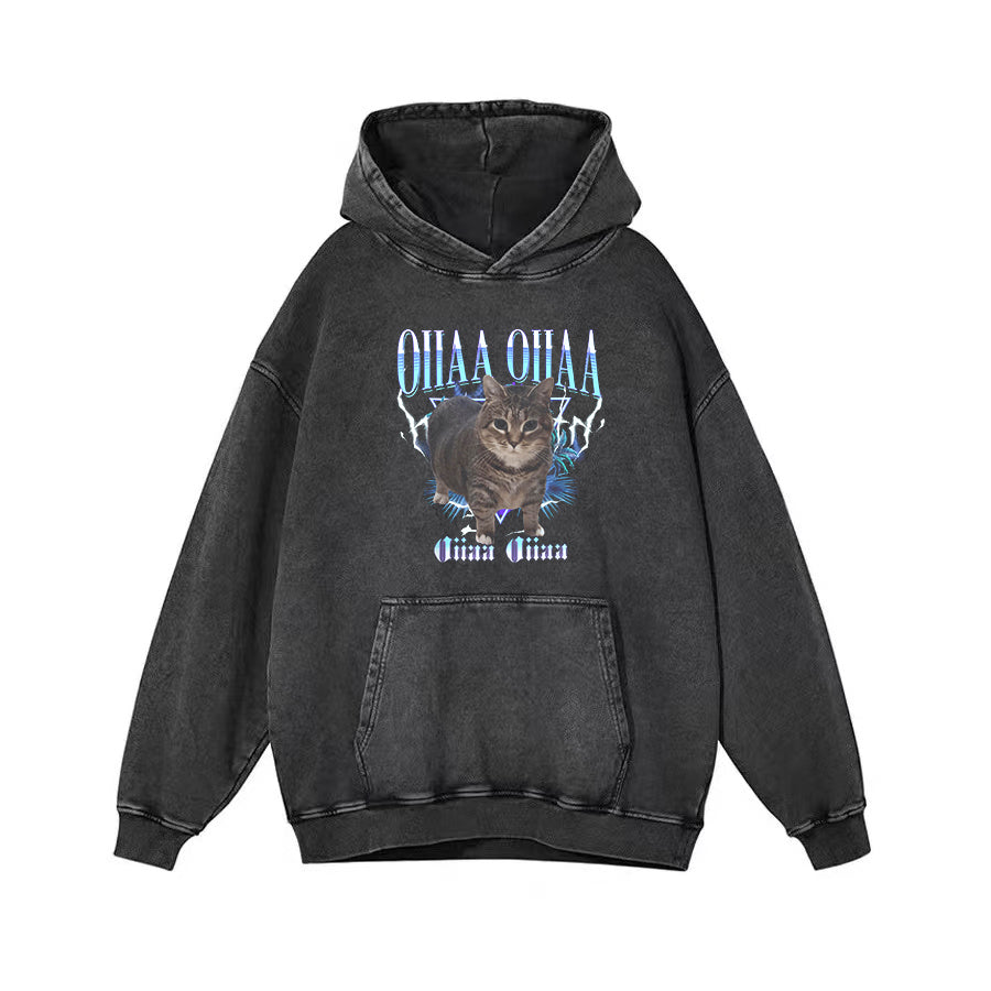 OIIA OIIA CAT Spinning Cat Funny T-Shirt