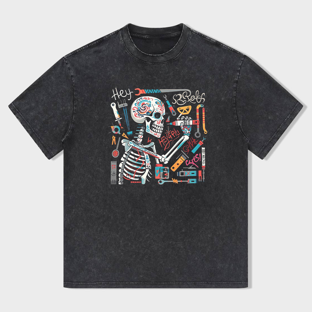 Heygraff Creativity Acid Wash T-Shirt