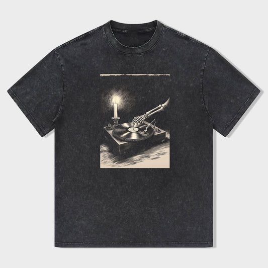 Vintage Gramophone Graphic T-Shirt