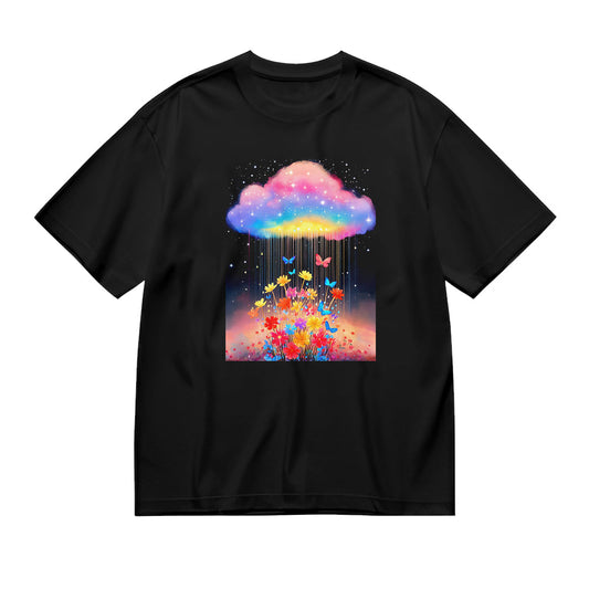 Colorful Cloud Rainbow Print Unisex T-Shirt
