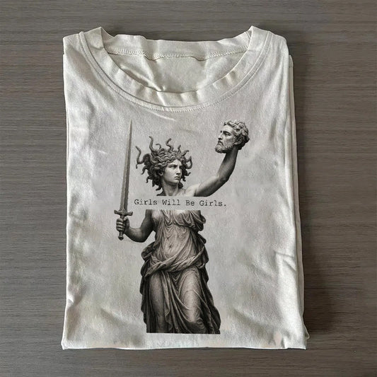 Retro Medusa with the Head of Perseus T-shirt