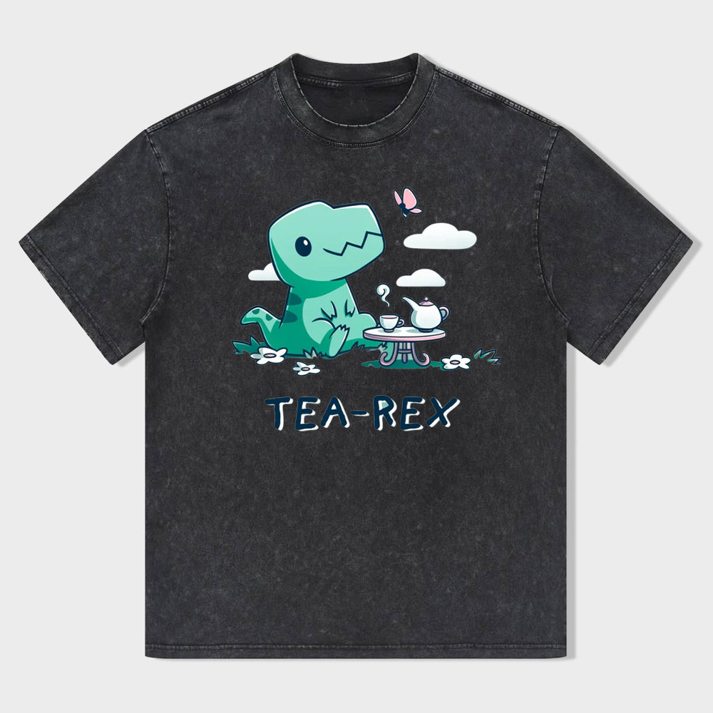 Tea Rex Funny T-shirt