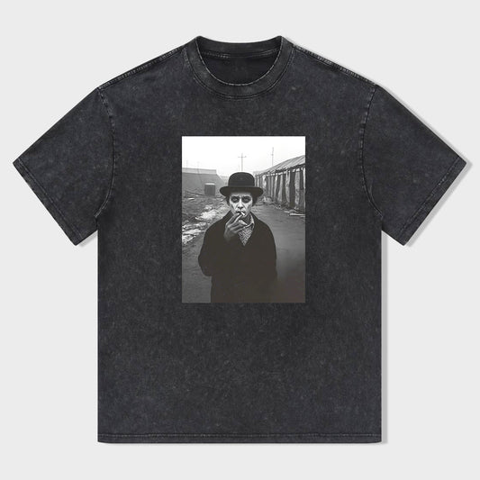 Vintage Graphic T-Shirt with Classic Gentleman Design