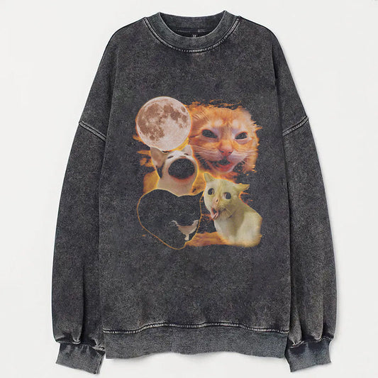 Yelling Cat Meme Graphic T-shirt