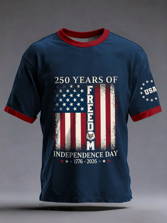 250th Anniversary Print T-Shirt For Men