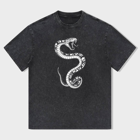Snake Graphic Print Men's T-Shirt