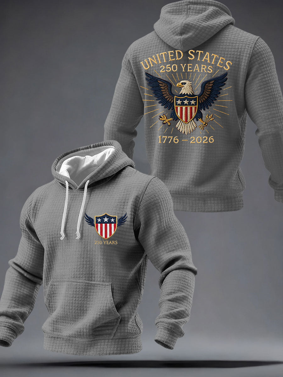 250th Anniversary Printed Casual Hoodie For Men