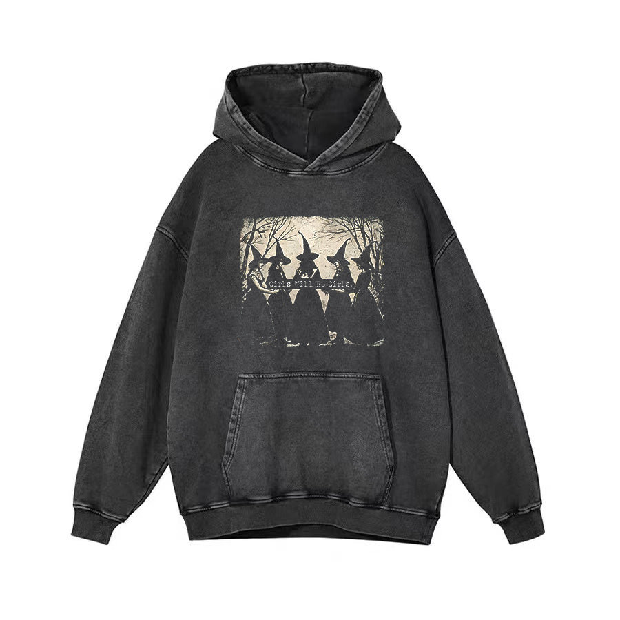 Halloween Girls Will Be Girls Witch T-shirt