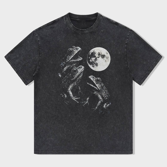 Frogs Howling To Moon T-shirt
