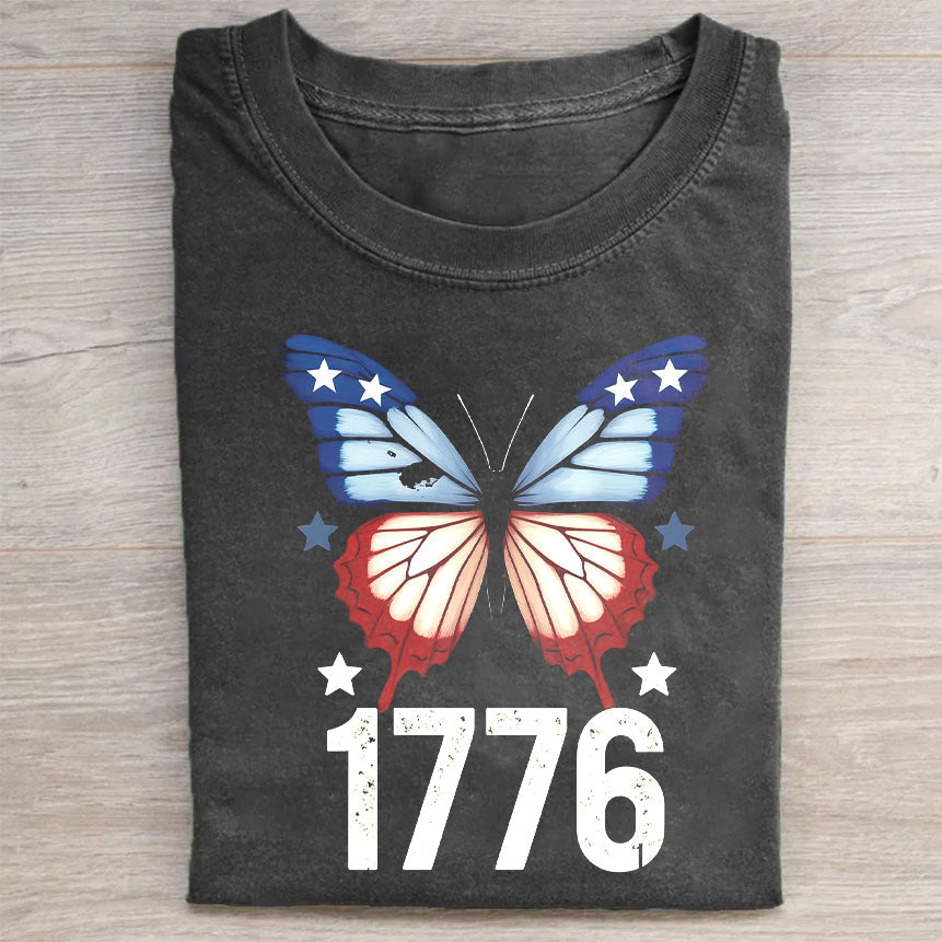 Patriotic Butterfly 1776 T-Shirt