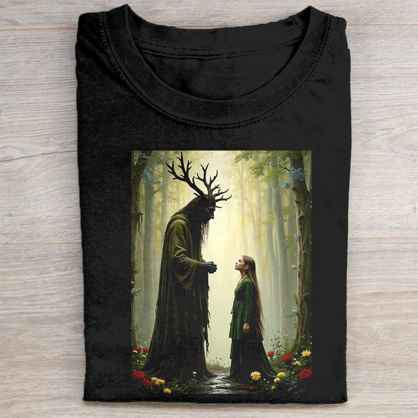 Mystical Forest Encounter Graphic T-Shirt