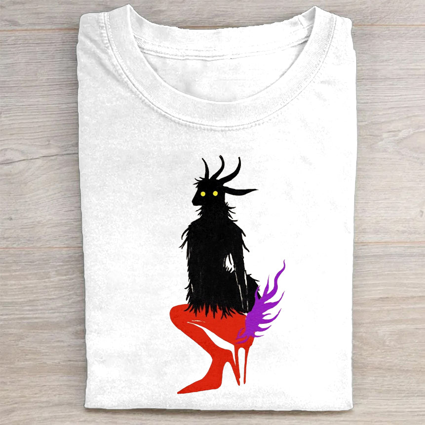 Black and Red Abstract Design T-Shirt