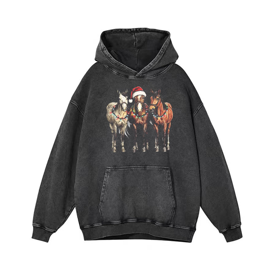 Horse Christmas Hoodie - heygraff