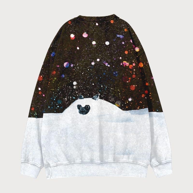 Let It Snow Cat Unisex Sweatshirt - heygraff