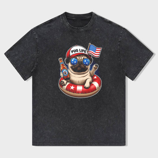 Pug Life Summer Graphic T-Shirt