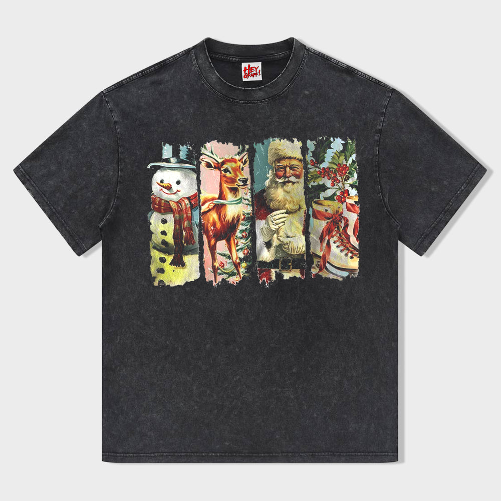 Retro Christmas T-shirt - heygraff