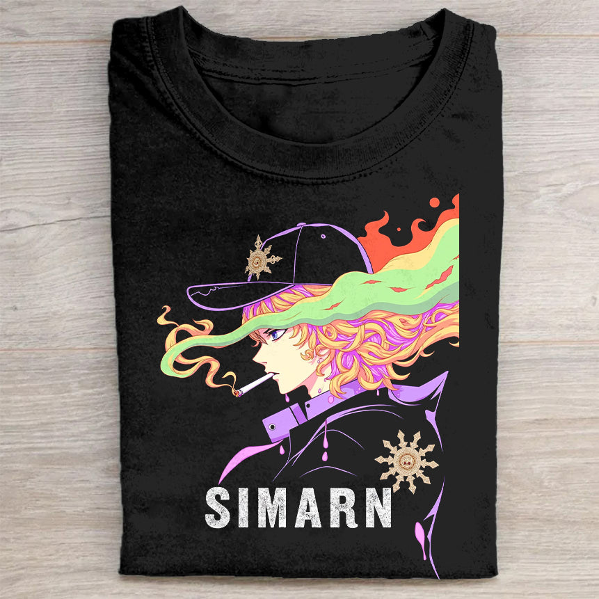Colorful Witch Graphic T-Shirt