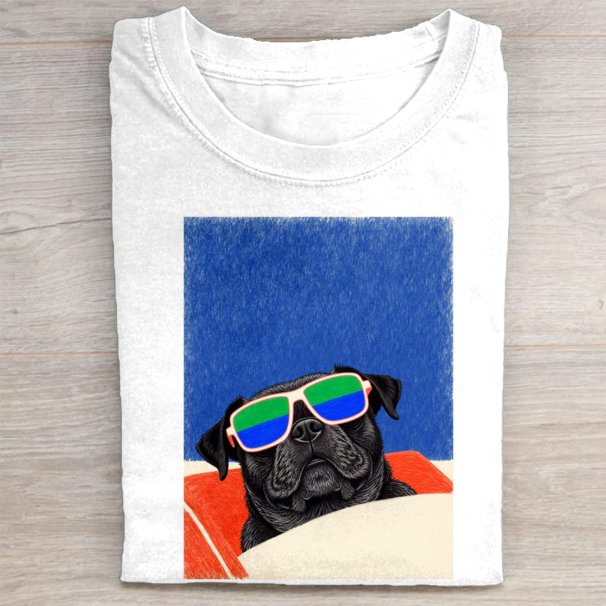 Pug Dog Graphic T-Shirt